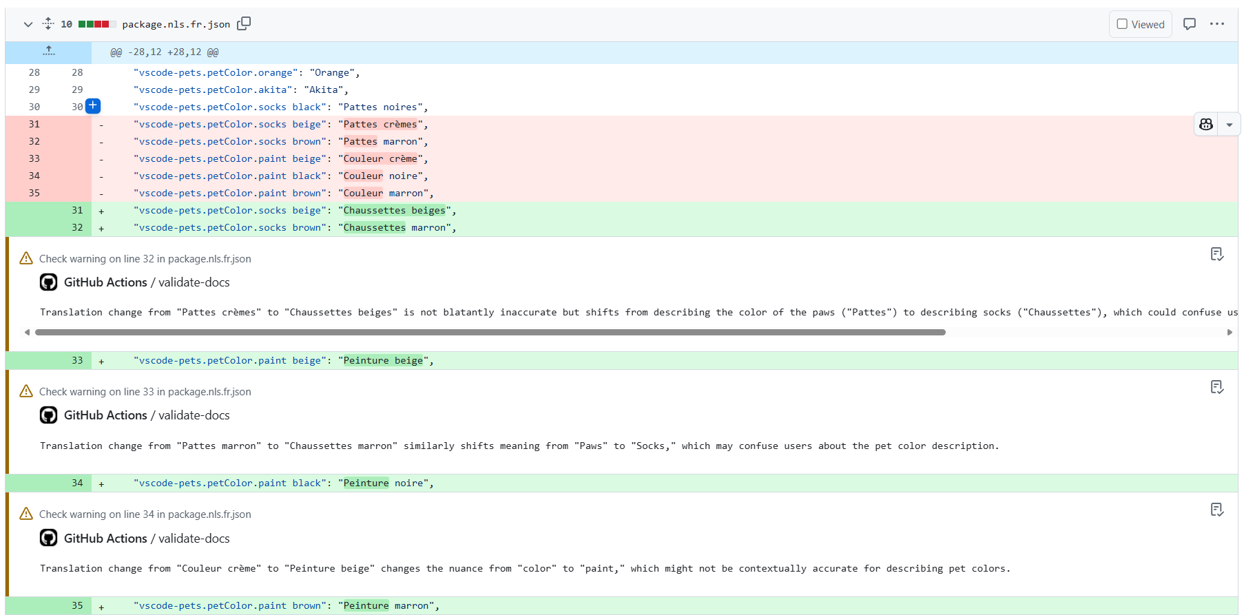 A screenshot discussing the colors for horses