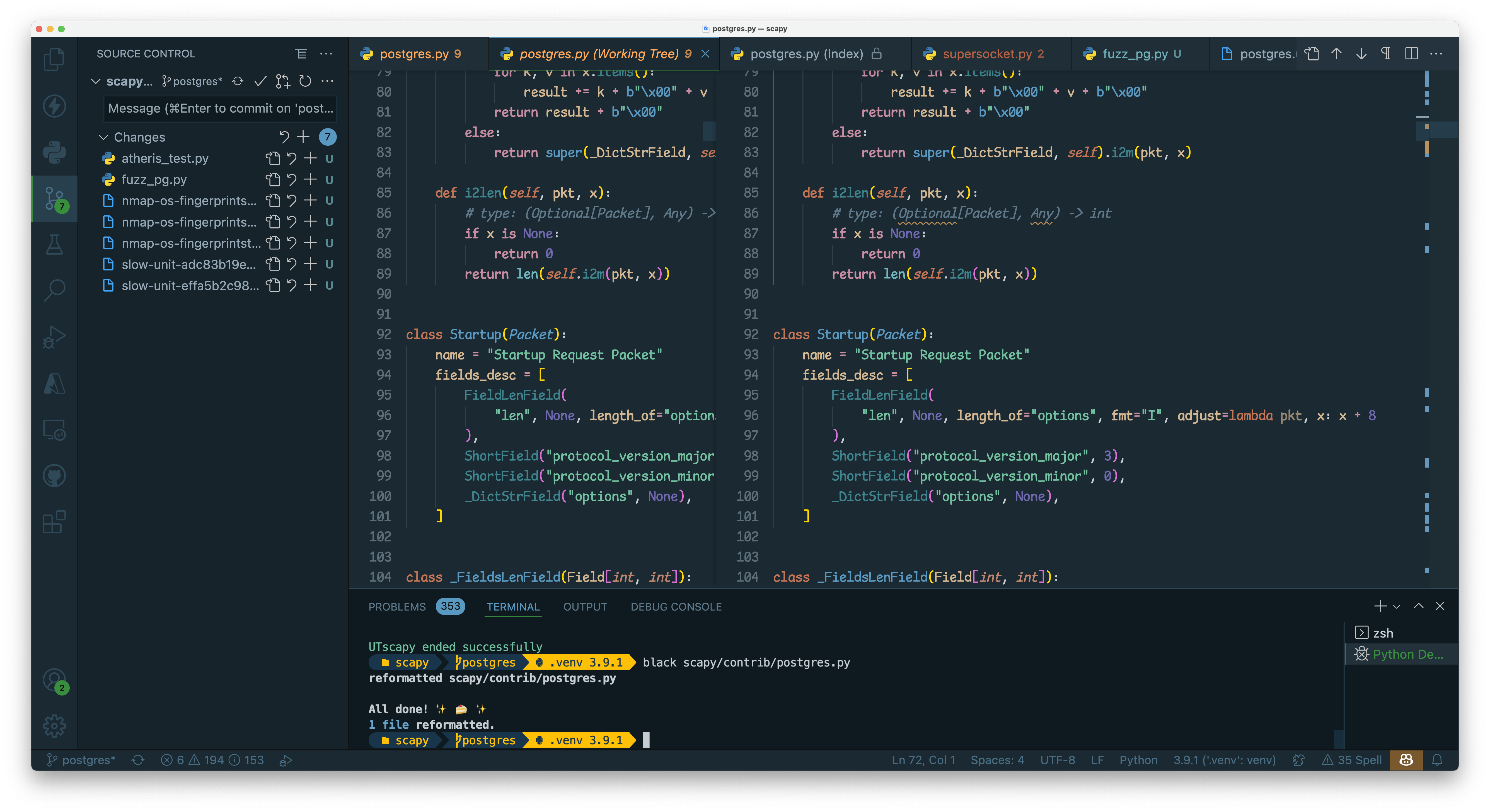 VS Code screenshot
